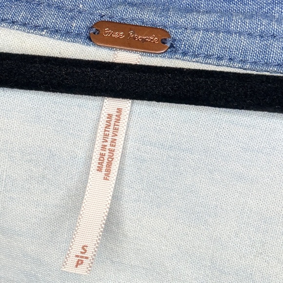 Free People Bandana Bandit Button Down Size Small - Picture 2 of 5